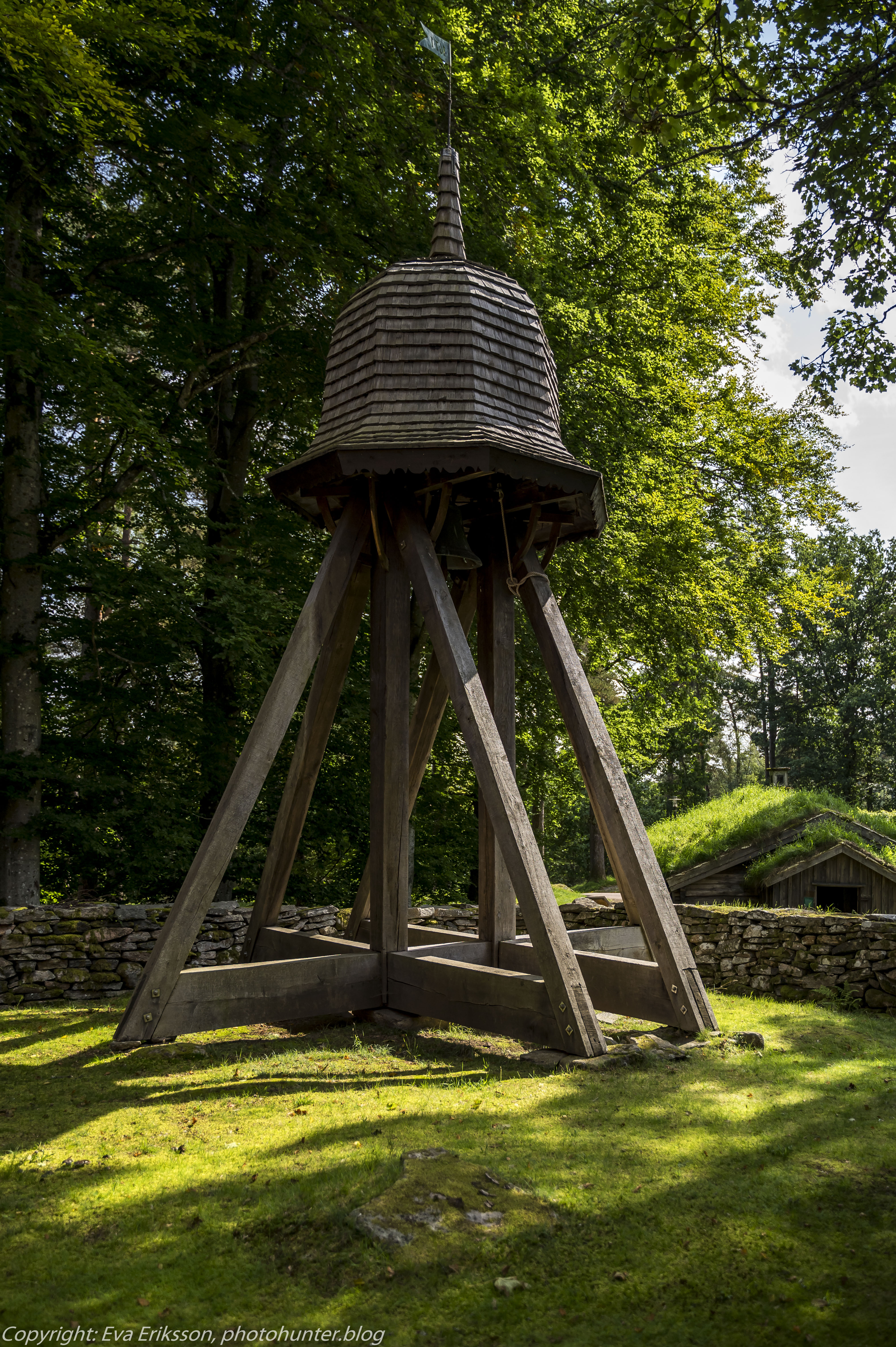 Ramnakyrkan. Klockstapeln från Öra kyrka