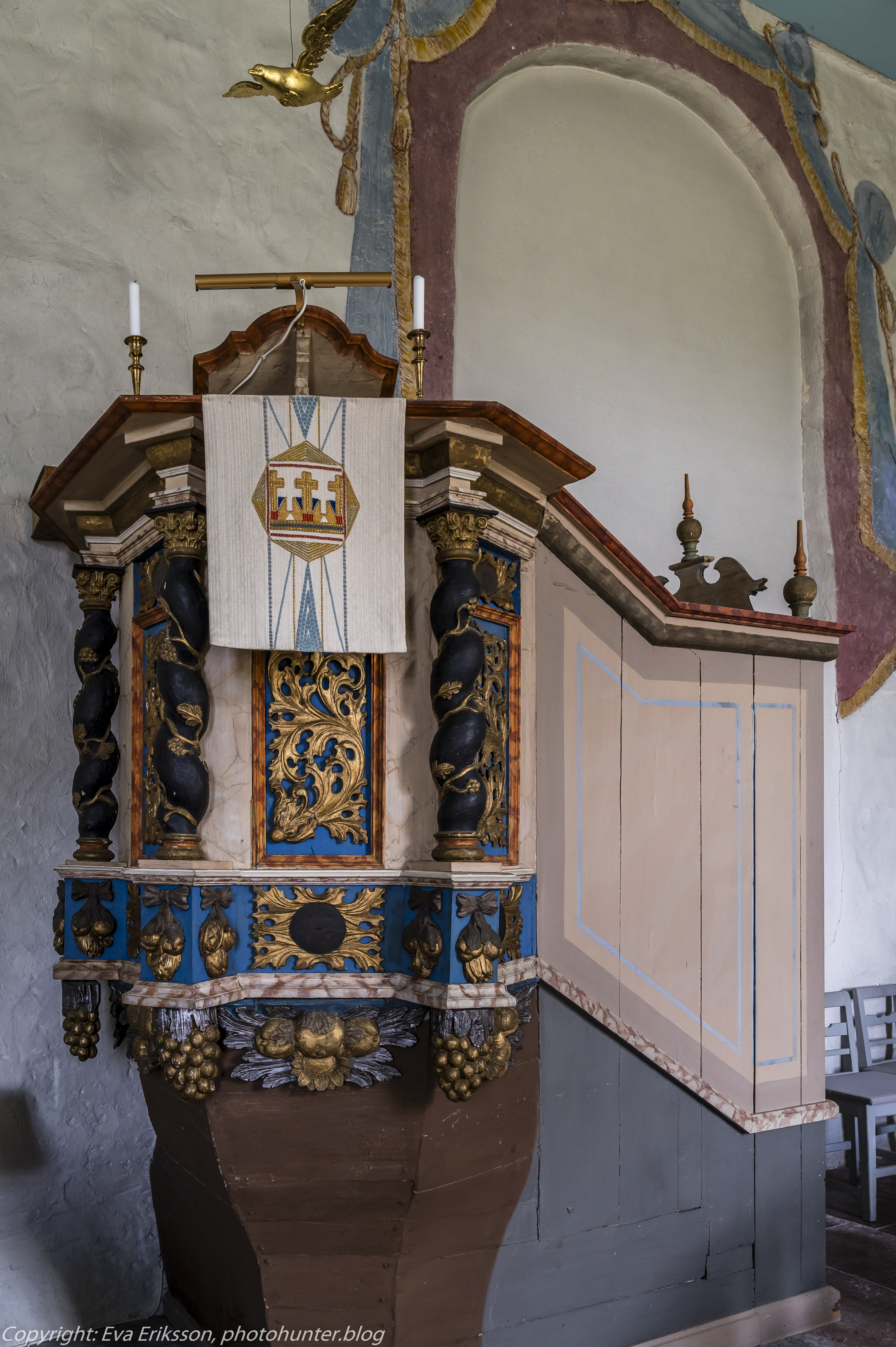 Predikstolen i Lavads kyrka