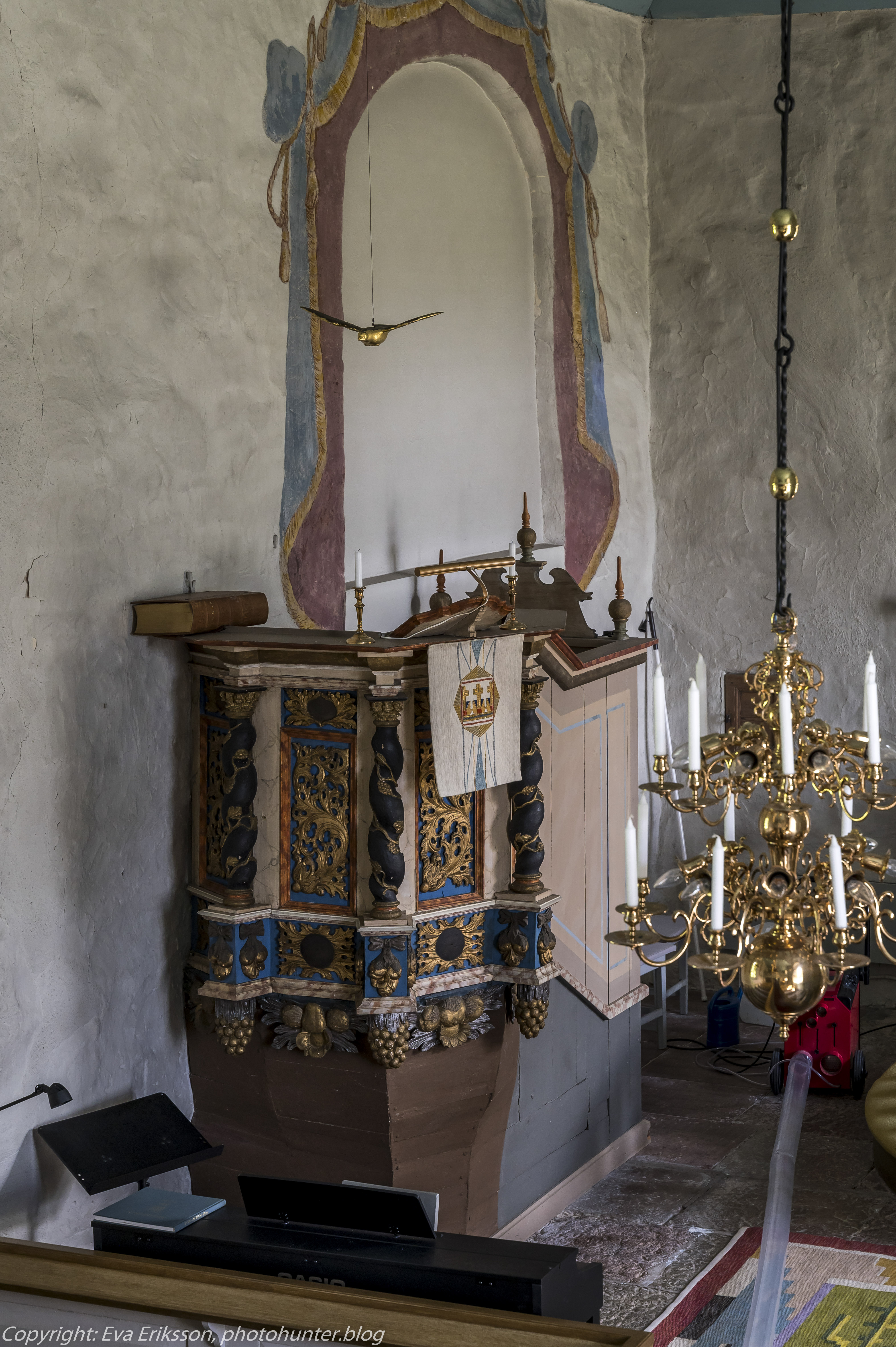 Predikstolen i Lavads kyrka