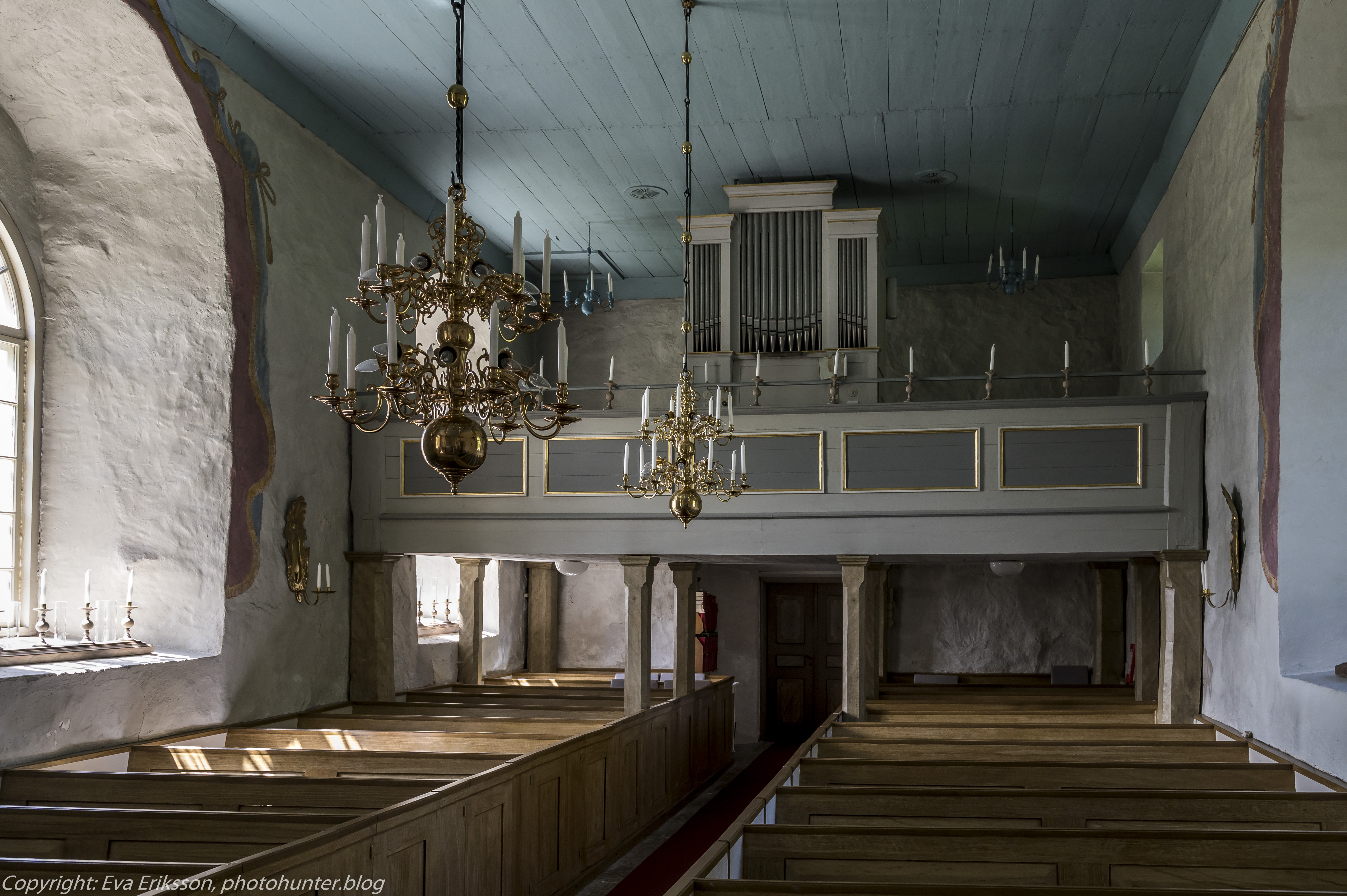 Lavads kyrka. Läktaren